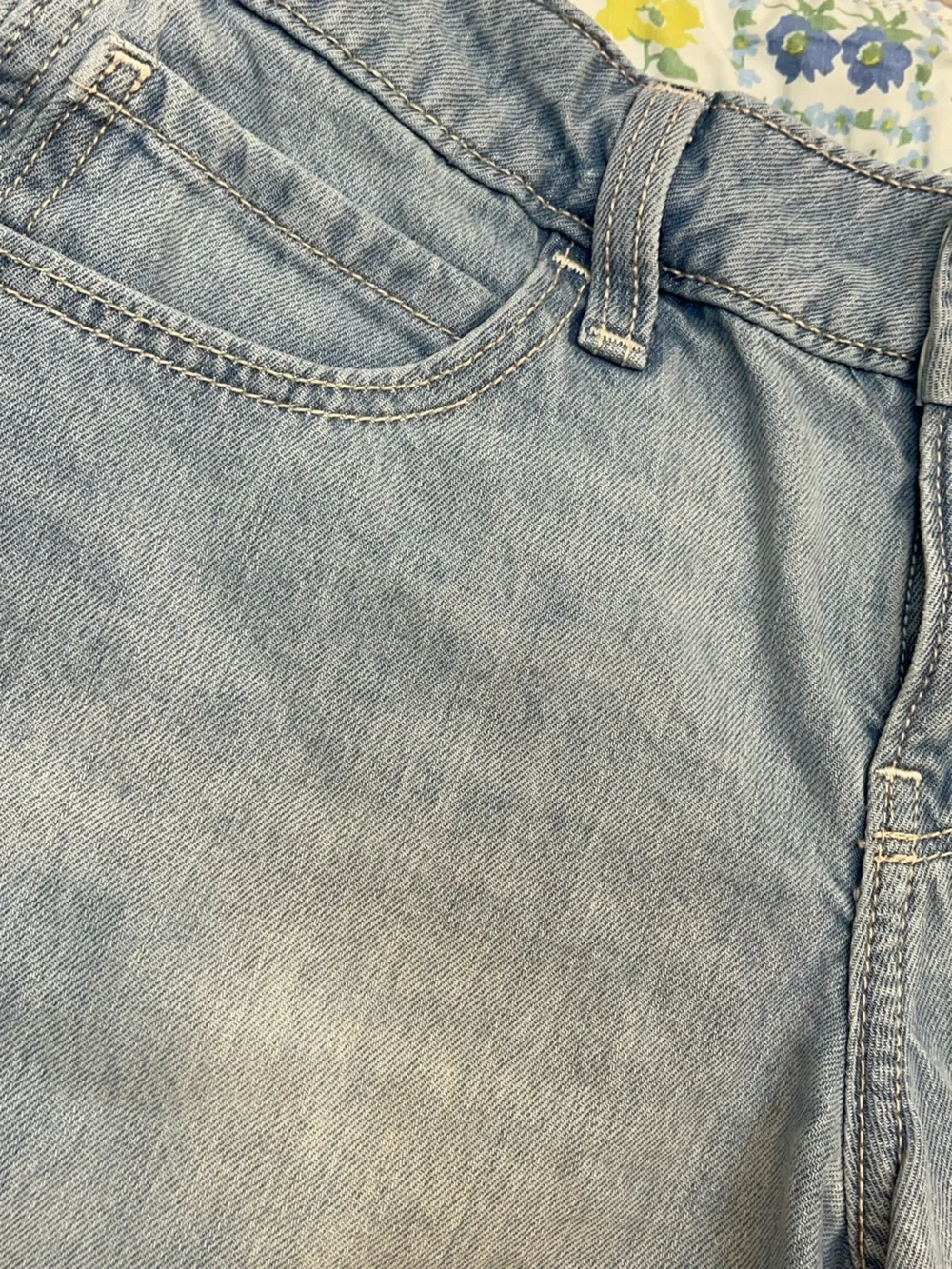 Hollister Lowrise Baggy Light Blue Denim Shorts